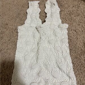 Altar'd State Cream Textured Tank Top